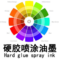 Hard glue spray ink